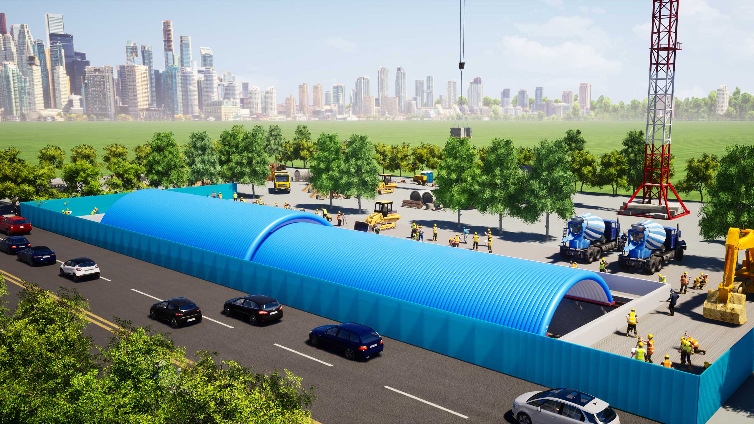 基坑氣膜應用場景